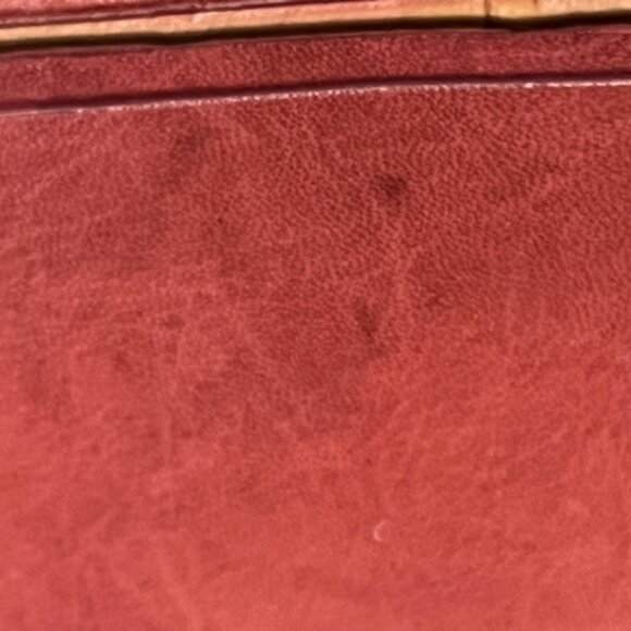 VTG Leather Book Notebook Cover Protector Gold Leaf Designs 7.25"x10" - Picture 15 of 16